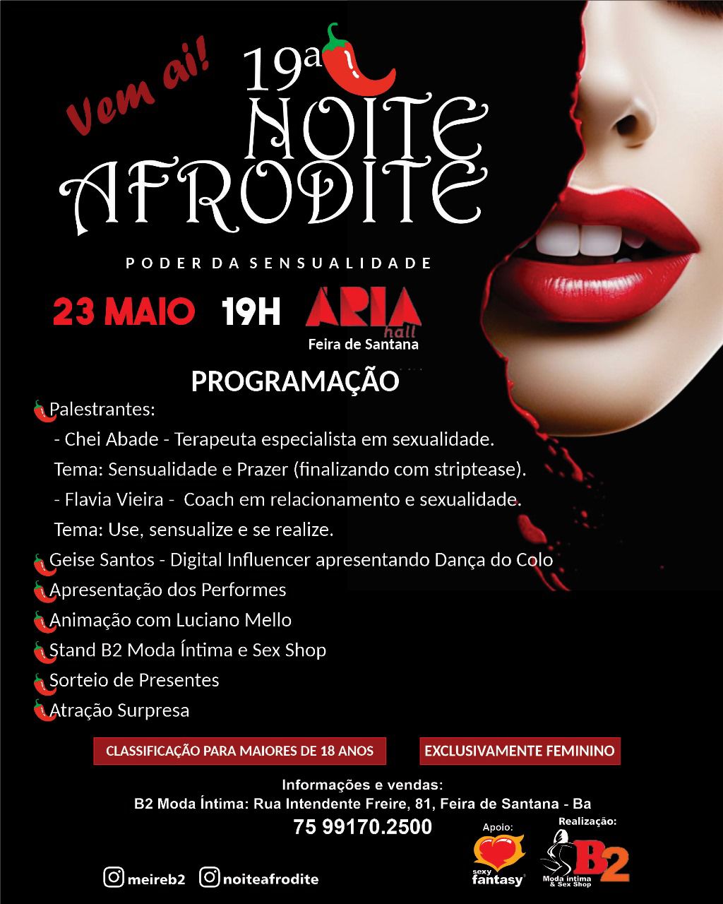 19ª Edição - Noite Afrodite - Portal Bahia Bahia